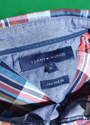 Чоловіча сорочка в кольорову клітку tommy hilfiger new york fit, розмір xl6 фото