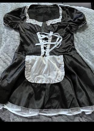 Карнавальное платье костюм секси служанка уборщица
