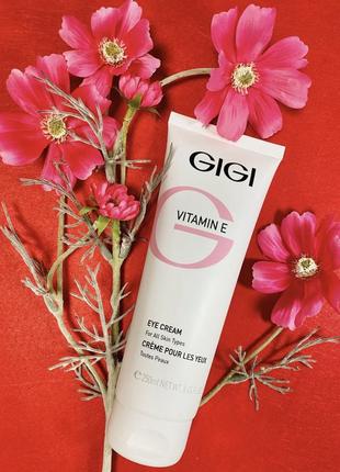 Gigi vitamin e eye zone cream. джи джи нежный крем для век с витамином е. разлив от 10g