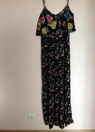 Вискозный комбез в цветы /m-l/ brend asos