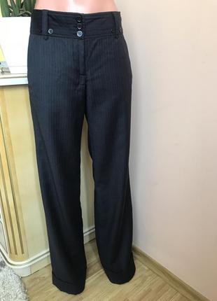 Фирменные шерстяные брюки палаццо от french conection s, m1 фото