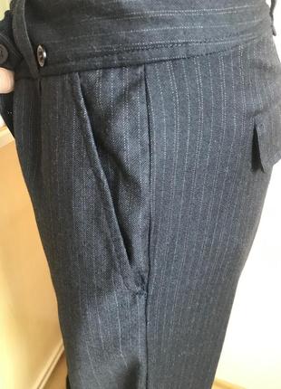 Фирменные шерстяные брюки палаццо от french conection s, m7 фото