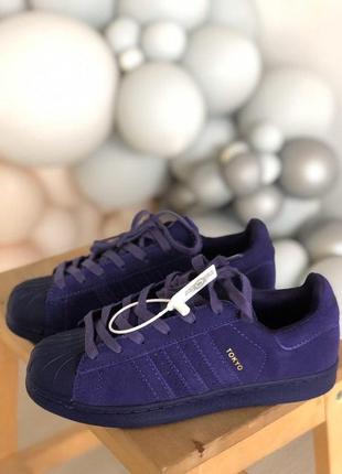 Кросівки adidas superstar в фіолетовому кольорі (36-40)2 фото