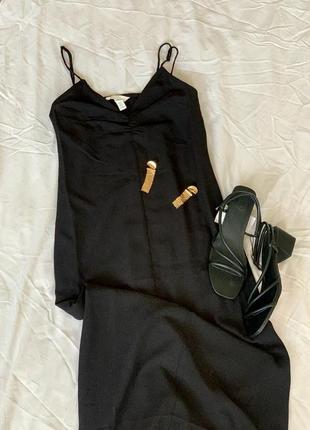 Длинное женское платье,черное платье h&amp;m