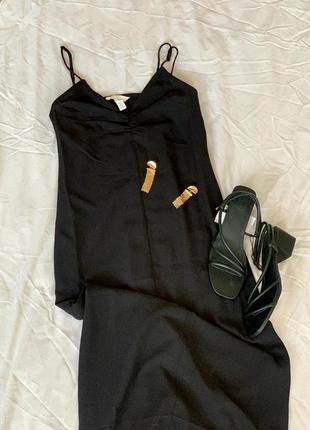 Длинное женское платье,черное платье h&m