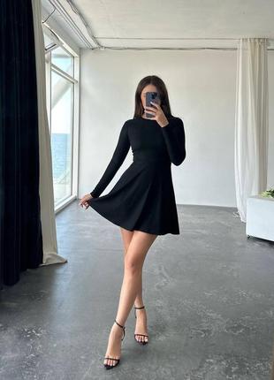Мини платье ❤️ красива базова сукня 🥰 черное платье ❤️ бежева сукня ❤️ платье