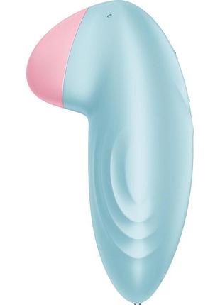 Смарт-вибратор для клитора satisfyer tropical tip light blue 4