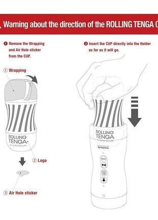 Автоматический мастурбатор tenga vacuum gyro roller set, ротация и вакуум, совместим с tenga cup 5