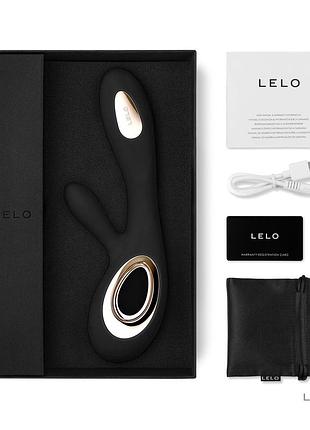 Вибратор-кролик lelo soraya wave black, манящие движения ствола 7