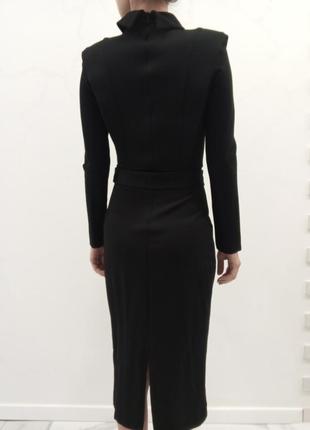 Платье черная миди, хs3 фото