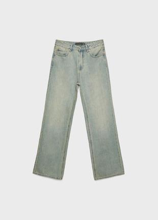 Широкі джинси прямого крою stradivarius 048918857 фото