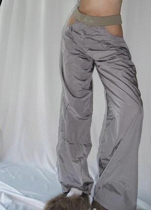 Карго брюки rtm.wear cut-outs в сером цвете6 фото