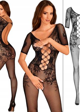 Бодистокинг obsessive bodystocking f238 black, s/m/l