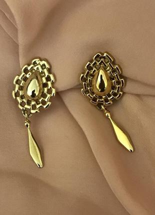 Кліпси позолота з двійним маркуванням вінтаж