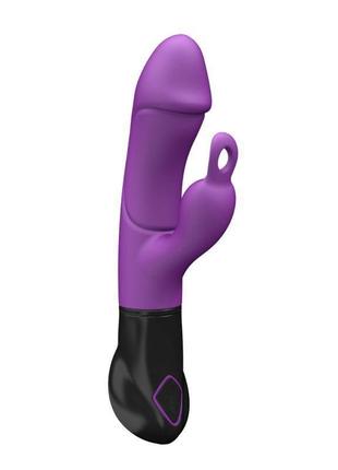 Вибратор-кролик adrien lastic ares с петелькой для пальца, на батарейках, 8 режимов работы feromon
