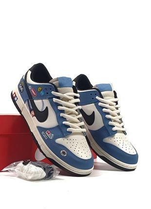 Nike sb dunk jackman wheels •blue white•