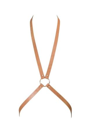 Портупея bijoux indiscrets maze - 8 harness brown, экокожа feromon