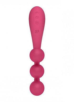 Универсальный вибратор satisfyer tri ball 1, 3 мотора, гнется 4