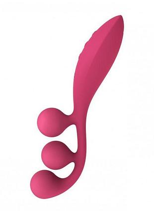 Универсальный вибратор satisfyer tri ball 1, 3 мотора, гнется 3