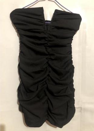 Сарафан трендовый черный misspap с потайной змейкой на спинке платье вечернее короткое сексуальное нарядное zara праздничное коктейльное3 фото