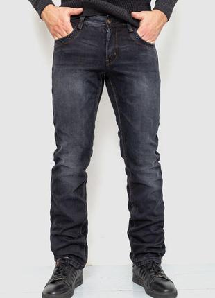 Стильные теплые мужские джинсы на флисе утепленные мужские джинсы с потертостями прямые мужские джинсы серые зимние мужские джинсы2 фото