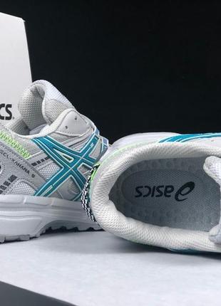 Asics gel-kahana 8 кроссовки женские серые с голубым кеды ассикс кожаные топ качество демисезонные демисезон низкие кожа весенние лицензия кеды5 фото