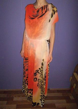 Летний нарядный сарафан в пол