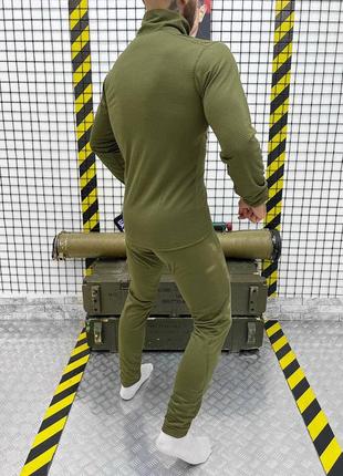 Мужская активная термобелье level2 / теплосберегающий костюм кофта + леггинсы олива размер m5 фото