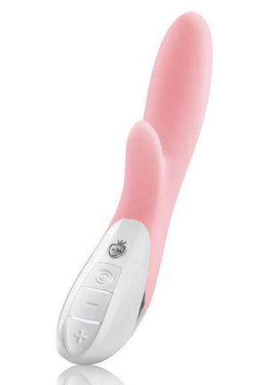 Вибратор-кролик mystim danny divido candy rose с глубокой вибрацией, 2 мотора feromon