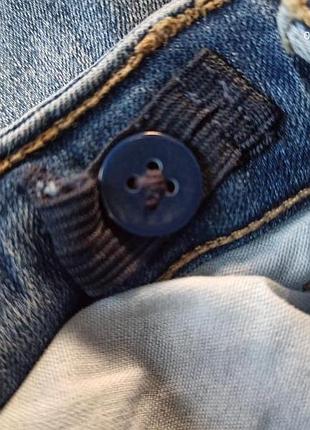 Рвані джинси для дівчинки kiabi, розмір s, (158-164 см)3 фото