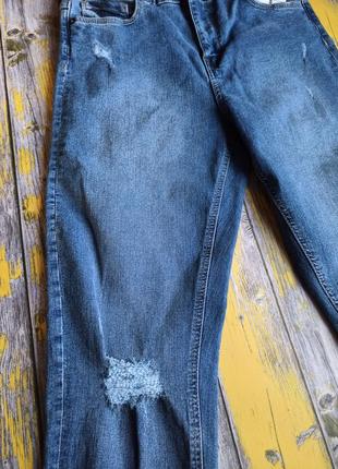 Рваные джинсы для девочки kiabi, размер s, (158-164 см)2 фото