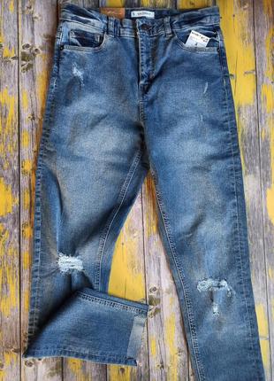 Рвані джинси для дівчинки kiabi, розмір s, (158-164 см)