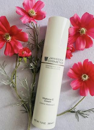 Janssen demanding skin vitaforce c cream. янсен крем із вітаміном с. розлив від 20g