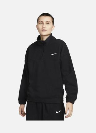 Черный флисовый свитшот nike sportswear fj1019-010 s