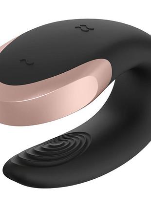 Смарт-вибратор для пар satisfyer double love (black) 5
