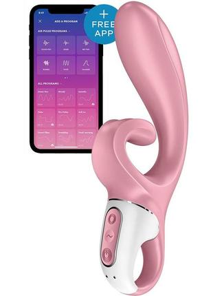 Вібратор кролик satisfyer hug me pink