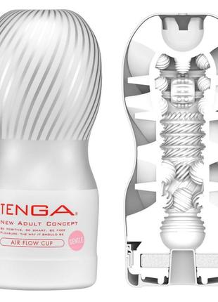 Мастурбатор с эффектом всасывания tenga air flow cup gentle