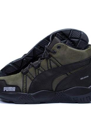 Чоловічі зимові черевики pm runner olive