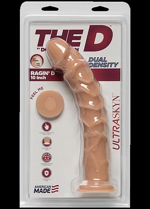 Фаллоимитатор doc johnson the d - ragin d - 10 inch without balls - ultraskyn, диаметр 3,8см 3