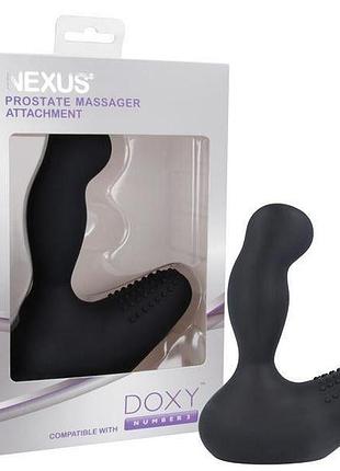 Насадка для вибромассажера doxy number 3 - nexus prostate massager в виде массажера простаты