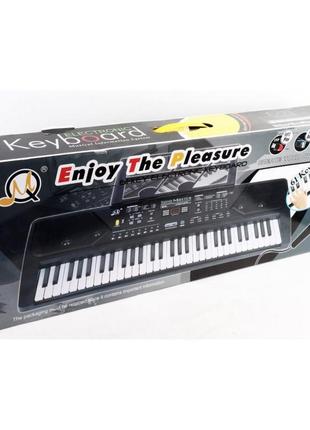Дитяча музична іграшка "орган" mq021uf, usb, від мережі, з мікрофоном5 фото