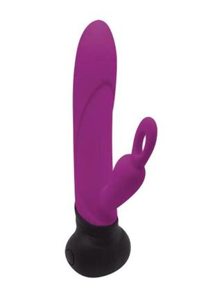 Вібратор з обертанням стовбура adrien lastic mini bonnie з петелькою для пальчика