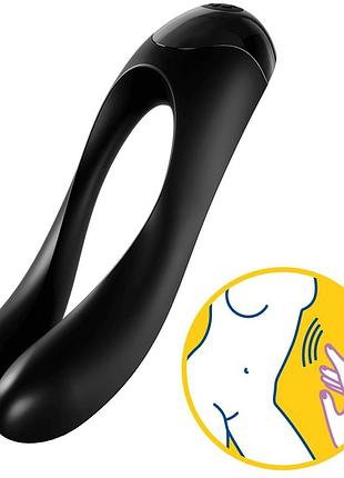 Вибратор на палец satisfyer candy cane black 5