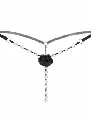 Эротические сексуальные трусики трусы стринги женские с доступом emma 1. интимное нижнее белье женское черное