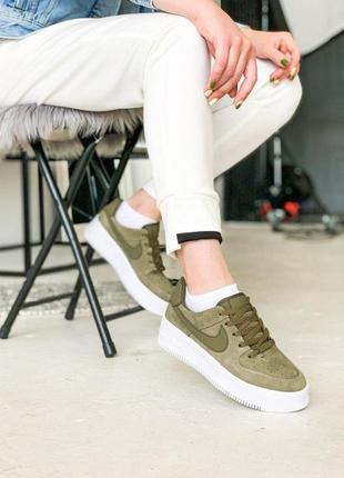 Nike air force женские кроссовки цвет хаки (36-40)