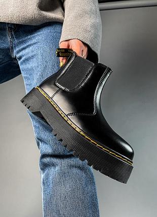 Жіночі черевики dr.martens chelsea black (термо)37-38