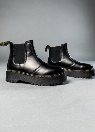 Жіночі черевики dr.martens chelsea black (термо)36-37-38-39-40-412 фото