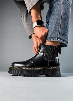 Жіночі черевики dr.martens chelsea black (термо)36-37-38-39-40-417 фото