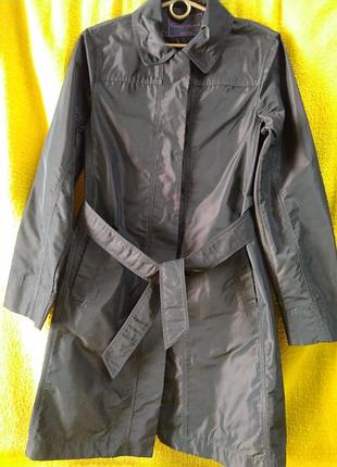 Жіночий плащик без підкладки, коричневий з переливом, італійський розмір 42