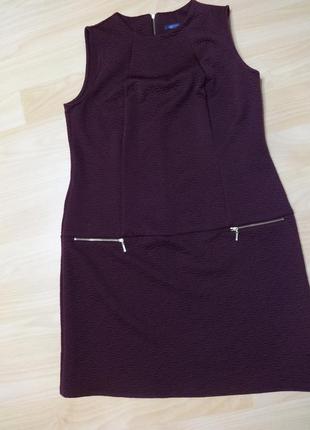 Стильное платье сарафан бордовое marks&spencer р.52 6